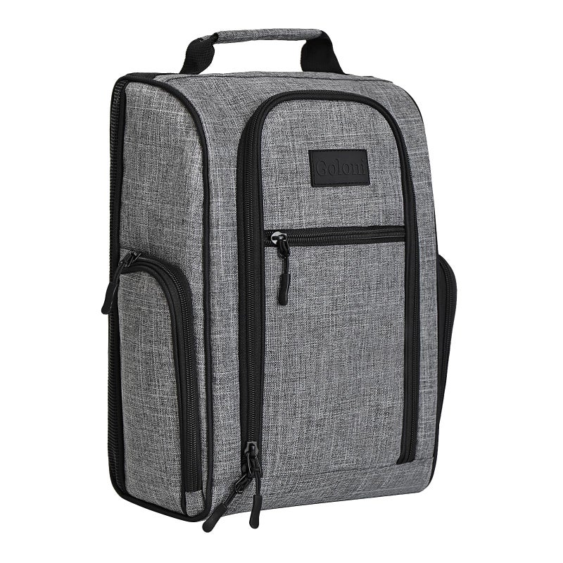 Goloni Golf Shoe Bag for Men Women Ventilated Golf Shoe Bag with Side Pockets Lightweight Portable Golf Shoe Carrier for Golf Shoes Tees Balls AccessoriesGray - Image 2