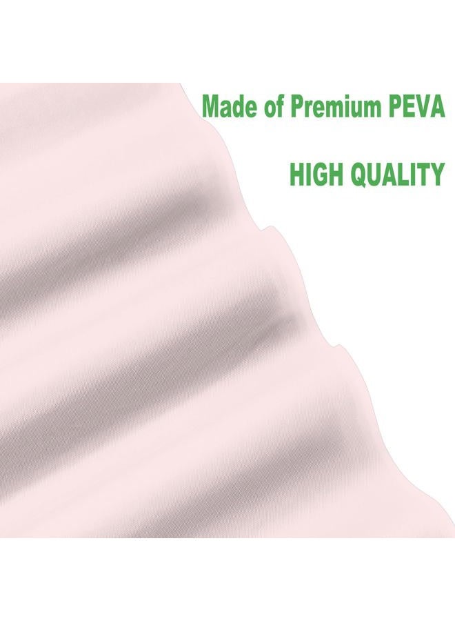 rebdng Plastic Blush Pale Pink Tablecloths 3 Pack Disposable Table Covers 54" x 108" Baby Pastel Peach Table Cloths for Parties Bridal Shower Engagement Wedding Birthday, Fits 6 to 8 Foot Rectangle Tables - Image 2