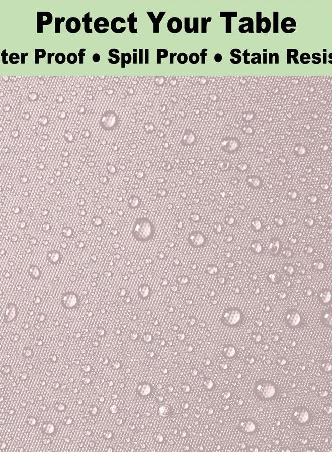 rebdng Plastic Blush Pale Pink Tablecloths 3 Pack Disposable Table Covers 54" x 108" Baby Pastel Peach Table Cloths for Parties Bridal Shower Engagement Wedding Birthday, Fits 6 to 8 Foot Rectangle Tables - Image 4