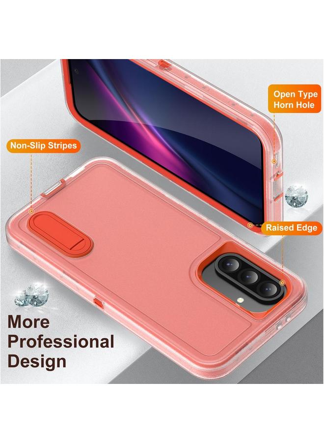 S-TOP Case For Samsung Galaxy A56 5G Rugged PC Hybrid Silicone Phone Case with Holder - Image 3