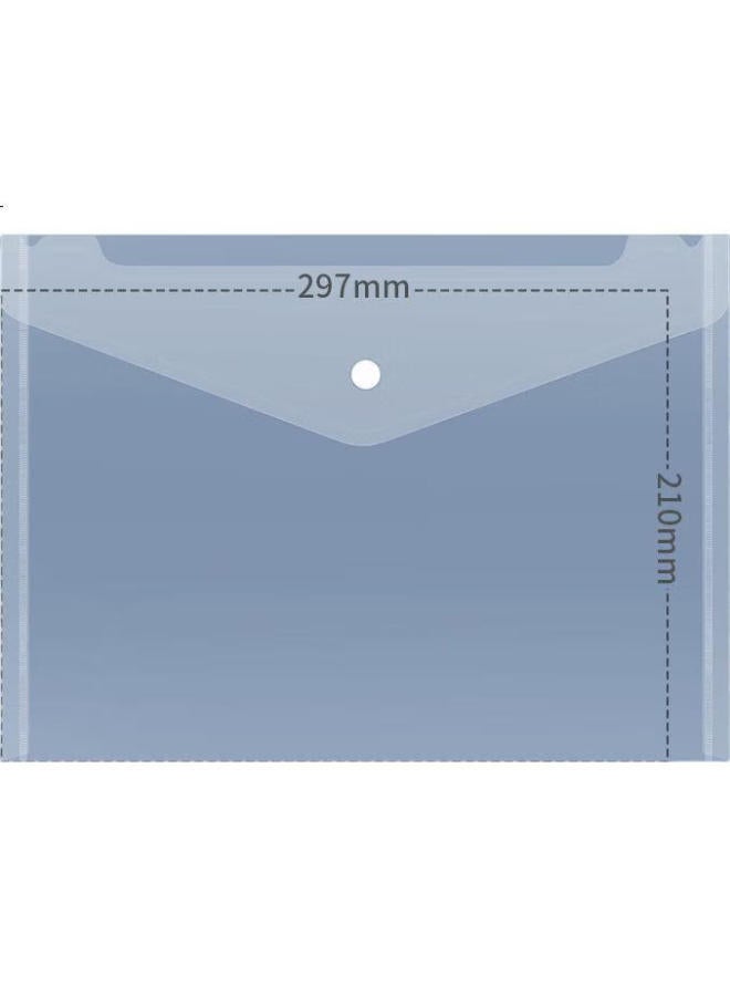 Simaa 50-Pack A4 Button Closure Transparent File Folders, Thick Waterproof Exam Paper Document Storage Pouches, Office File Folders, Office Supplies, Stationery, 21244 - Image 1