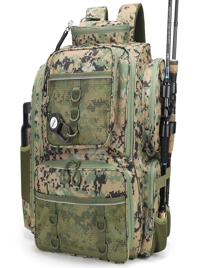 WANOON 42L Fishing Backpack with Rod Holders. Large Ttackle Bag Strong Materials - Image 1