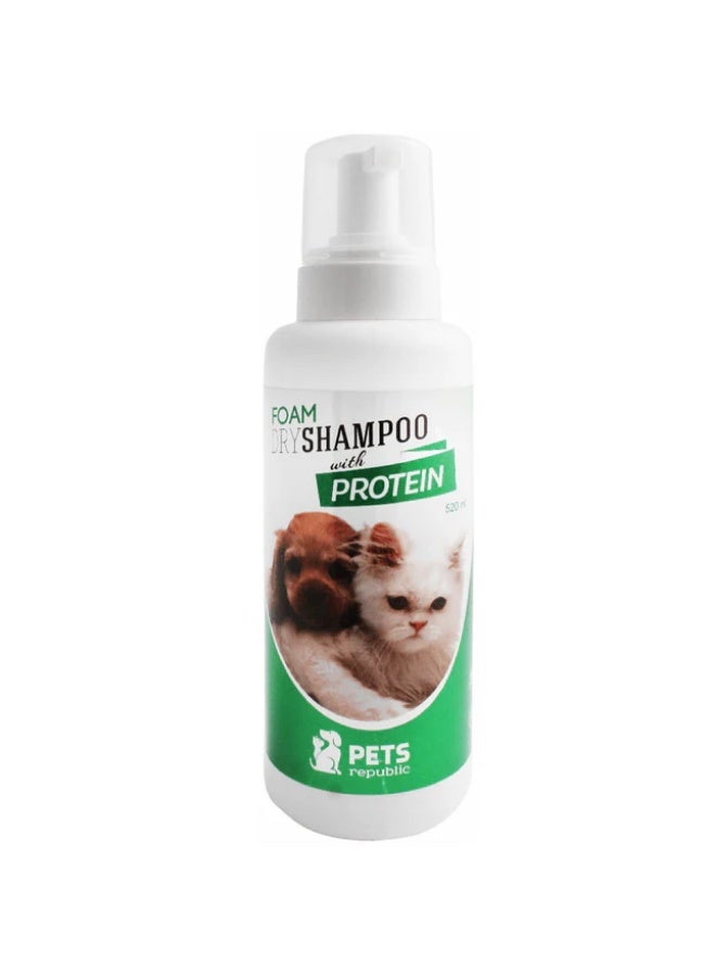 Pets Republic Antibacterial Pet Foam Shampoo with Protein 520 ml