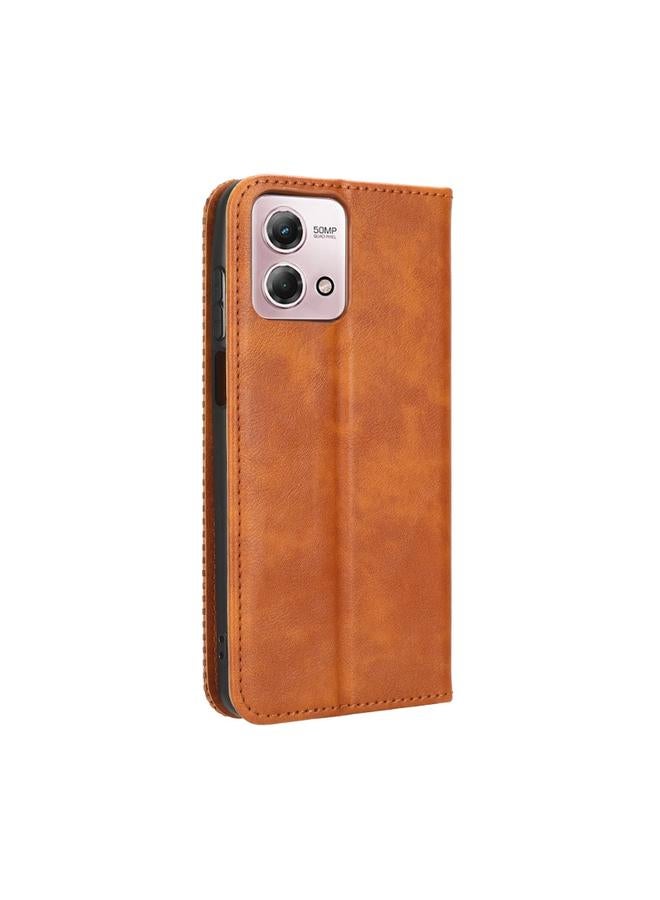 S-TOP Case For Motorola Moto G Stylus 5G 2023 Magnetic Buckle Retro Texture Leather Phone Case - Image 3