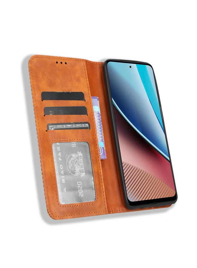 S-TOP Case For Motorola Moto G Stylus 5G 2023 Magnetic Buckle Retro Texture Leather Phone Case - Image 4