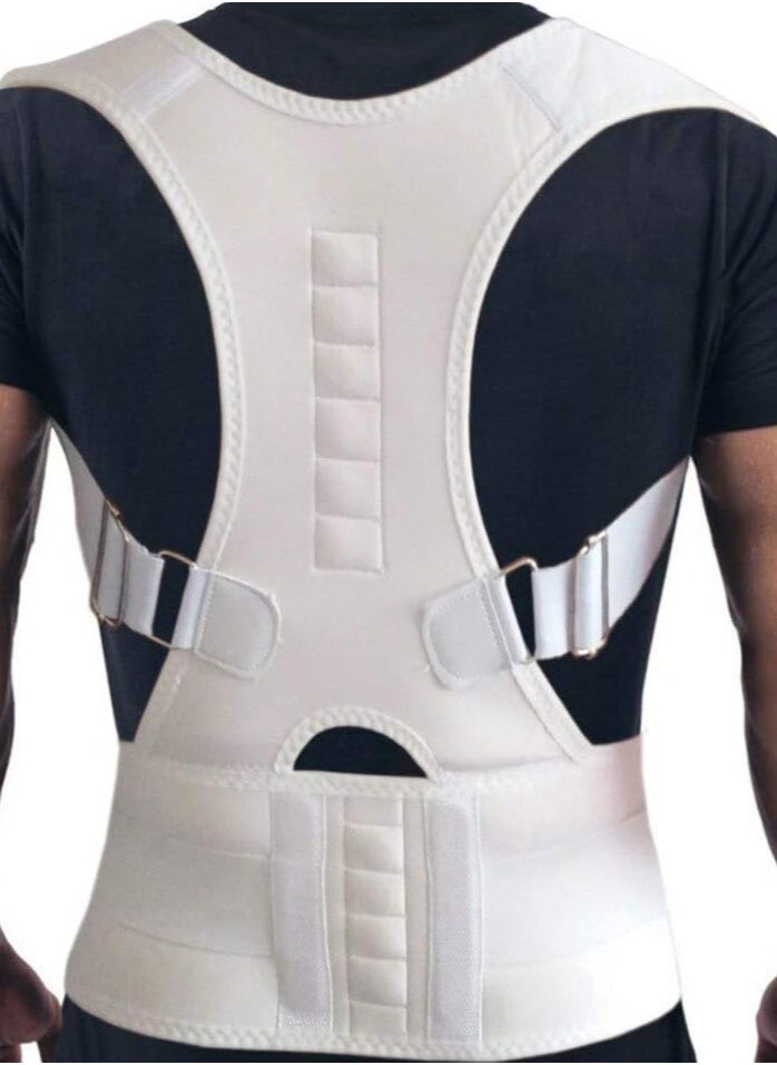 ARINA - Medical Corset Corrected Texture and Back L Size For Men And Women Comfortable White Color And No Pain - Image 1