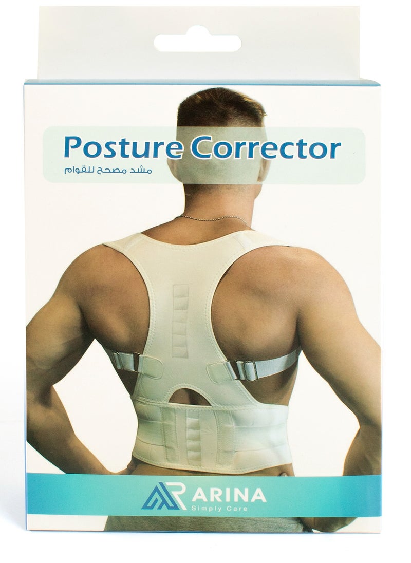 ARINA - Medical Corset Corrected Texture and Back L Size For Men And Women Comfortable White Color And No Pain - Image 1
