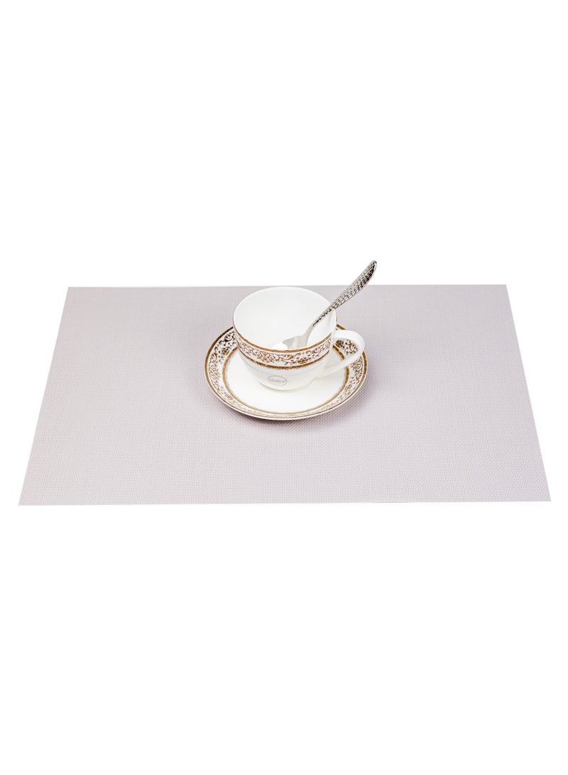 Home حصيرة طاولة عازلة من الفينيل المنسوج غير القابل للانزلاق 30 × 45 سم مقاومة للحرارة قابلة للغسل للاستخدام المنزلي والمطاعم وزينة الحفلات - Image 4