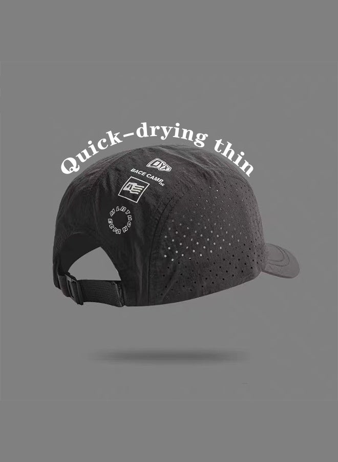 MANBO Quick Dry Baseball Cap , Large Head Size Breathable Mesh Sun Hat, Summer Lightweight Outdoor UV Protection Running Cap - Image 2