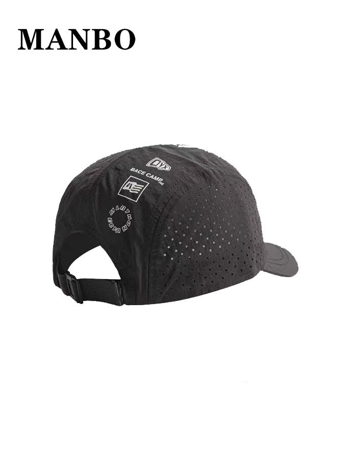 MANBO Quick Dry Baseball Cap , Large Head Size Breathable Mesh Sun Hat, Summer Lightweight Outdoor UV Protection Running Cap - Image 1