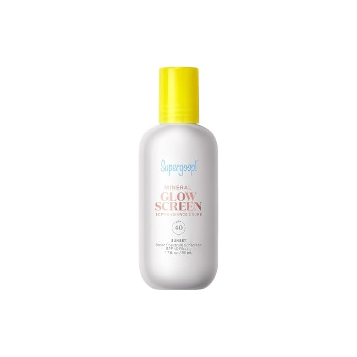 Supergoop! Glowscreen Soft-Radiance Drops Mineral SPF 40-1.7 fl oz - Visibly Illuminates, Smooths, Evens Skin & Blurs Pores Instantly - All Skin Types
