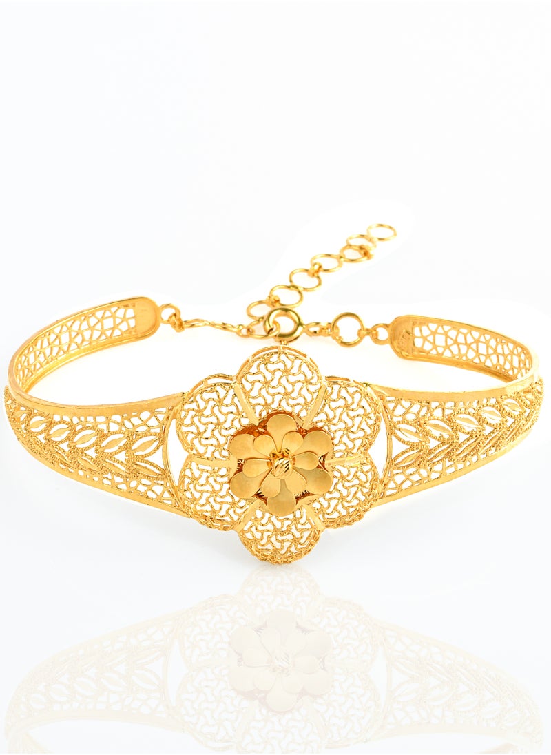 BAFLEH JEWELLERY Minimal Magic: Sleek and Simple 22kt Gold Bangles for a Modern Touch  - Image 3