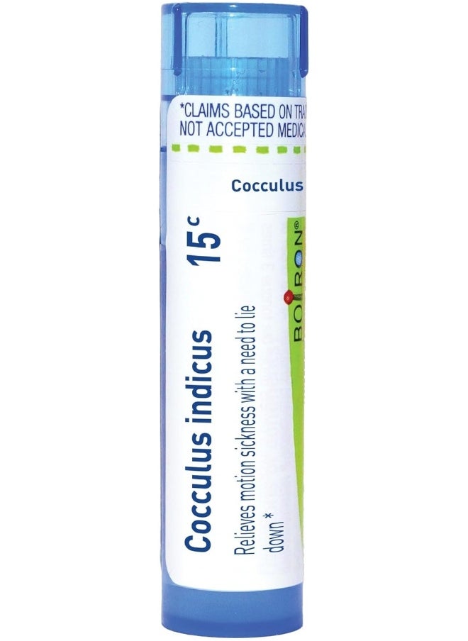 Boiron Cocculus Indicus 15C Md 80 Pellets For Motion Sickness With A Need To Lie Down  - Image 1