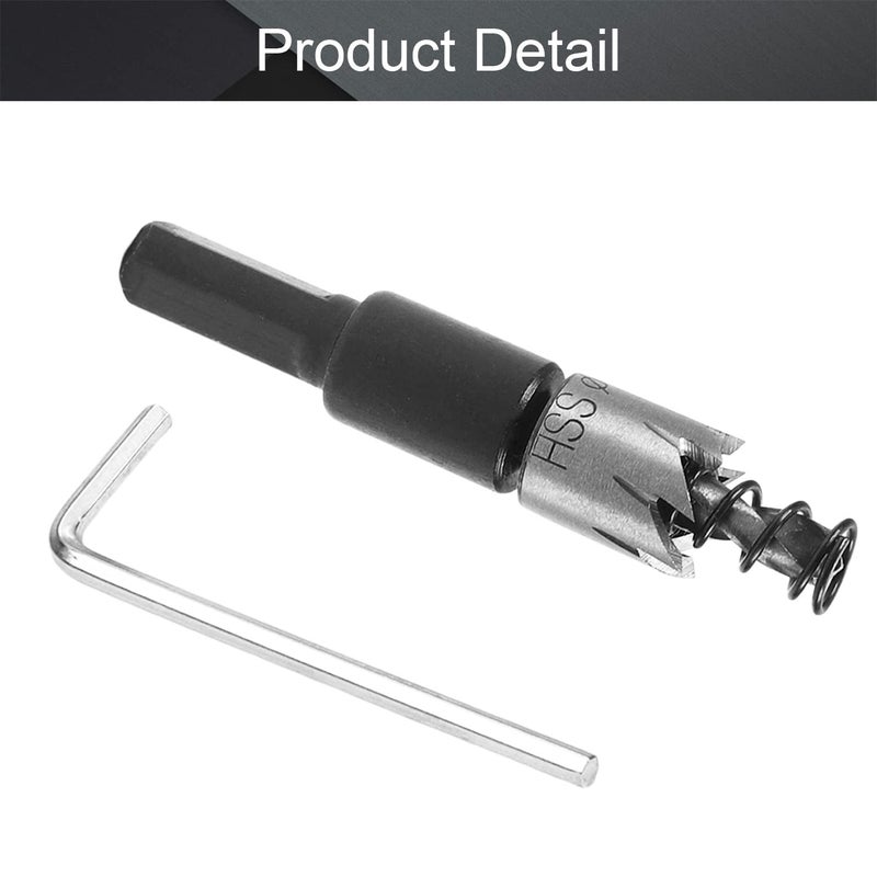 Othmro Utoolmart 14mm Black HSS Drill Bit Hole Saw Cutter 70mm Length for Metal Alloy Wood 1pcs - Image 4