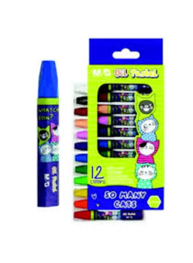 ام اند جي ألوان باستيل زيتية سداسية من إم آند جي - Image 1