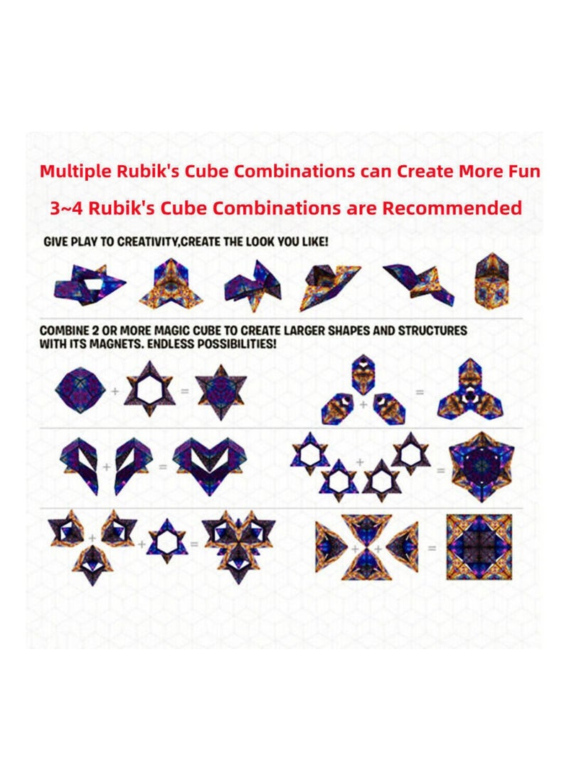 HEXABEX - 3D Magnetic Shape Shifting Box Cube Space Thinking Training Puzzle Kids Toy Colorful - Image 1