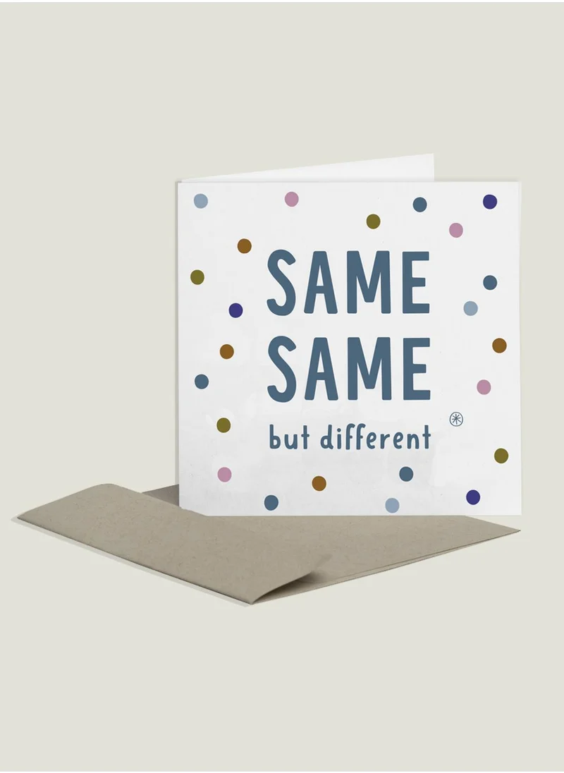 Little Majlis Greeting card, same same but different, multicolour