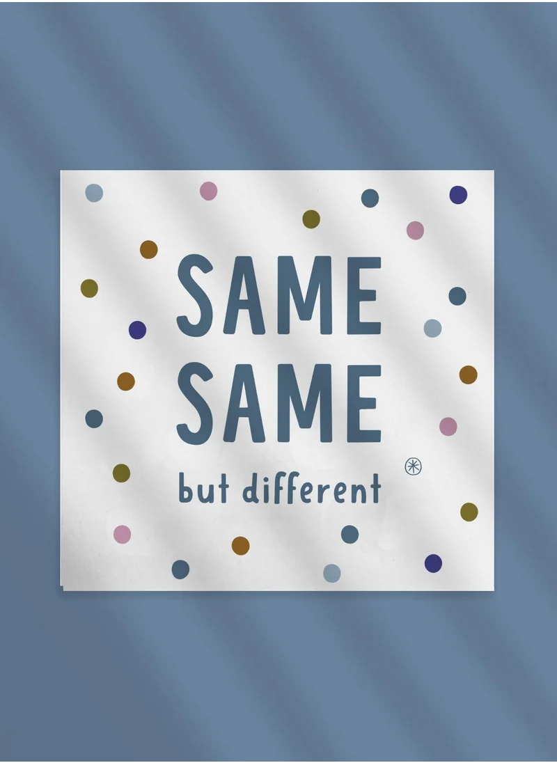 المجلس الصغير Greeting card, same same but different, multicolour