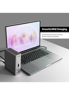 CalDigit TS4 Thunderbolt 4 Dock - 18 Ports, 98W Charging, 3x Thunderbolt 4 40Gb/s, 5 x USB-A, 3 x USB-C (10Gb/s), 2.5GbE, Single 8K or Dual 6K 60Hz Displays, Mac, PC, Chrome Compatible with 0.8m Cable  - Image 4