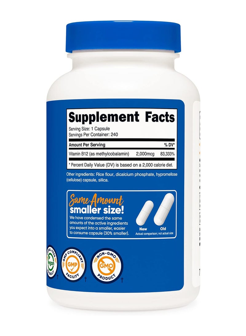Nutricost Vitamin B12 2000 Mcg 240 Capsules - Image 4