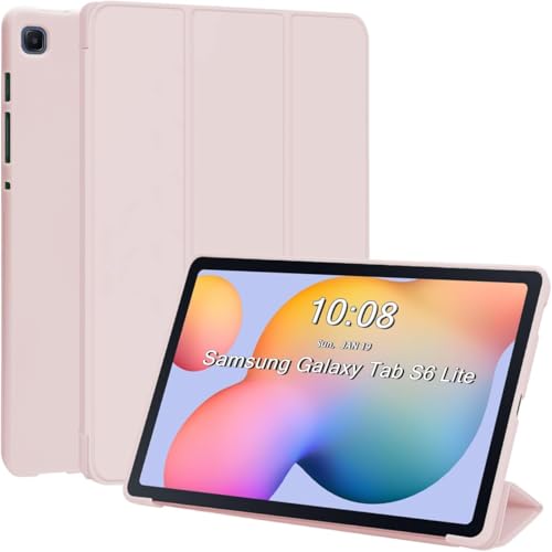 Boxome Tablet Case Cover for Samsung Galaxy Tab S6 10.4 inch [Auto Sleep/Wake Cover] [Trifold Stand] - Pink - Image 1