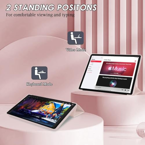 Boxome Tablet Case Cover for Samsung Galaxy Tab S6 10.4 inch [Auto Sleep/Wake Cover] [Trifold Stand] - Pink - Image 5
