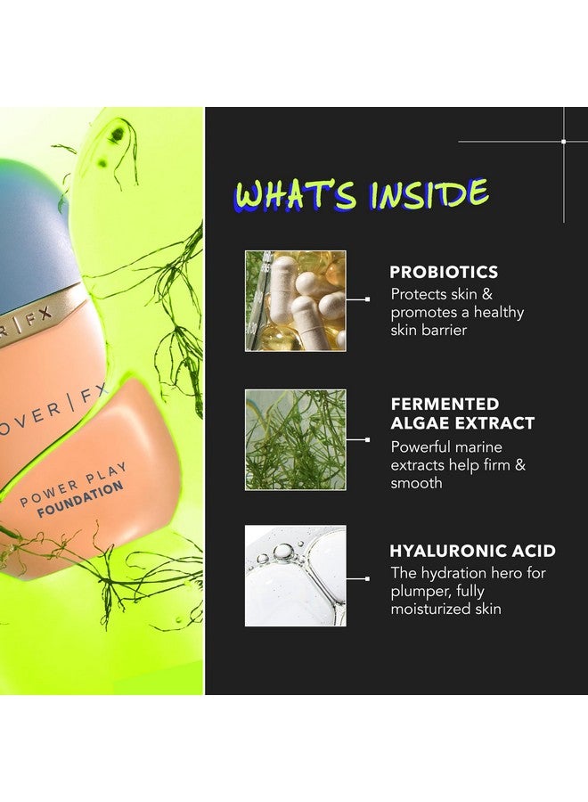 COVER FX Power Play Foundation - Shade M5 - Buildable Full Coverage - Waterproof Sweat-Proof Transfer-Proof - Natural Matte Finish - All Skin Types - Image 3