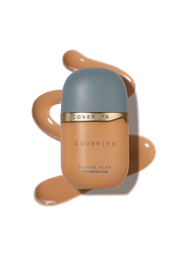 COVER FX Power Play Foundation - Shade M5 - Buildable Full Coverage - Waterproof Sweat-Proof Transfer-Proof - Natural Matte Finish - All Skin Types - Image 1