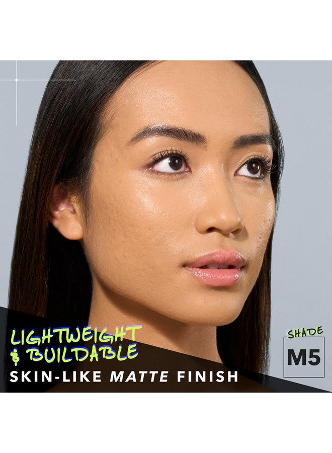 COVER FX Power Play Foundation - Shade M5 - Buildable Full Coverage - Waterproof Sweat-Proof Transfer-Proof - Natural Matte Finish - All Skin Types - Image 2