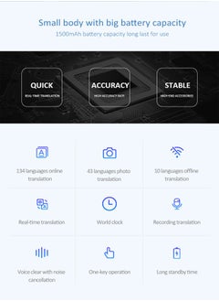 General T11 intelligent voice translator 10 countries offline 134 Chinese WIFI photo recording intelligent voice translator  - Image 3