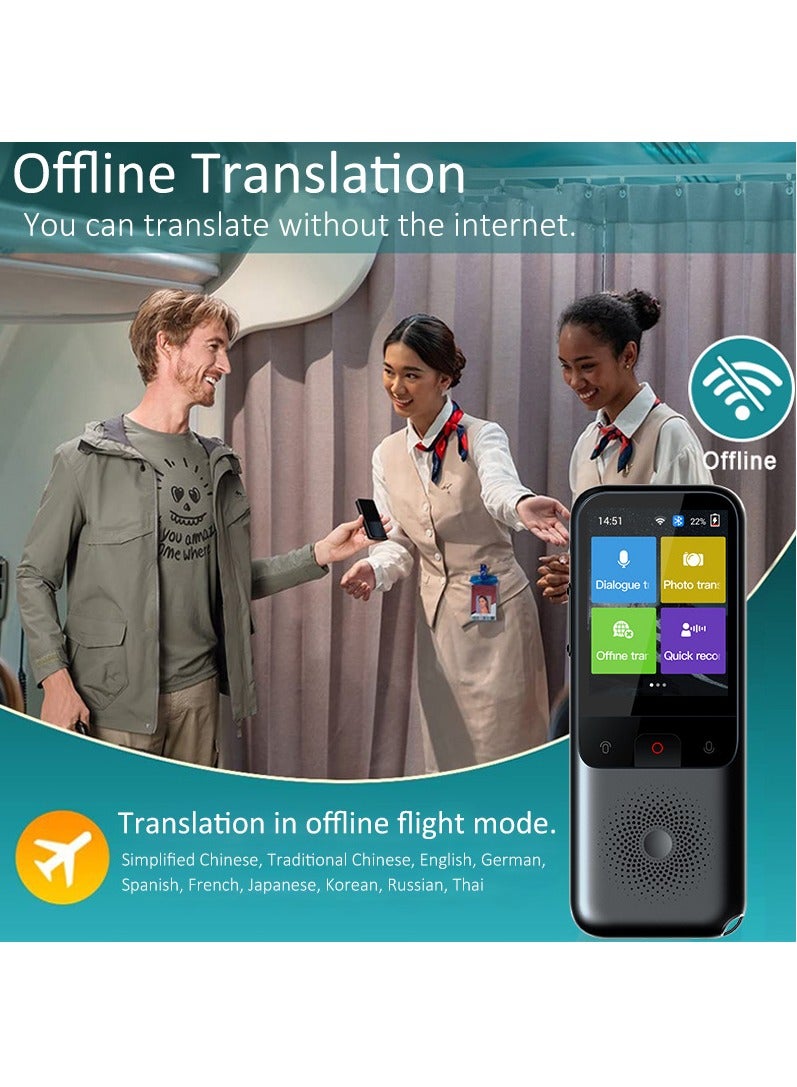general T11 intelligent voice translator 10 countries offline 134 Chinese WIFI photo recording intelligent voice translator - Image 5
