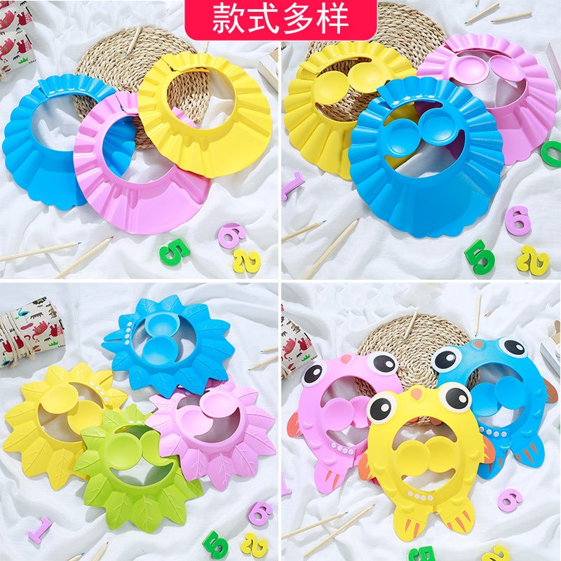 general Baby Waterproof Shower Cap with Ear Protection EVA Material Adjustable Size for Kids - Image 3