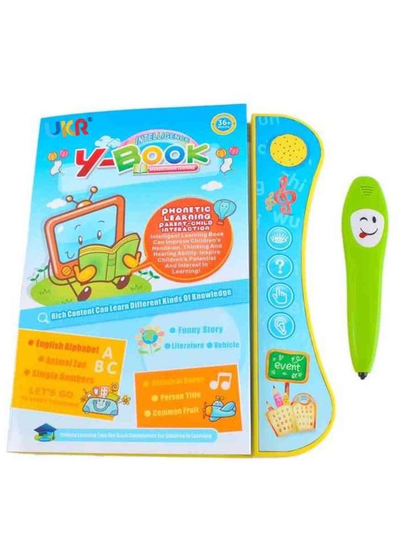 UKR - UKR English Learning Book with Talking Pen | Phonetics, Letters, Numbers, Animals, Fruits, Transport Stories & Songs for Kids | Interactive Educational Tool - Image 1