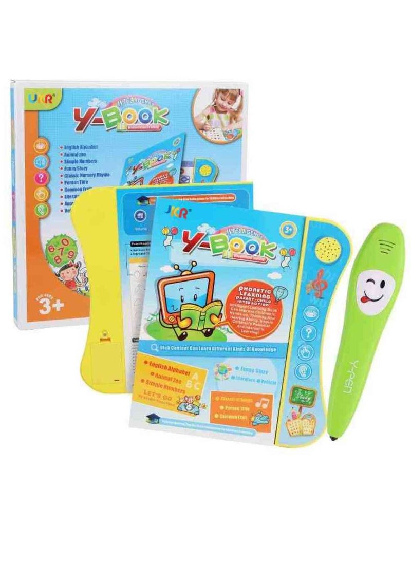 UKR - UKR English Learning Book with Talking Pen | Phonetics, Letters, Numbers, Animals, Fruits, Transport Stories & Songs for Kids | Interactive Educational Tool - Image 1