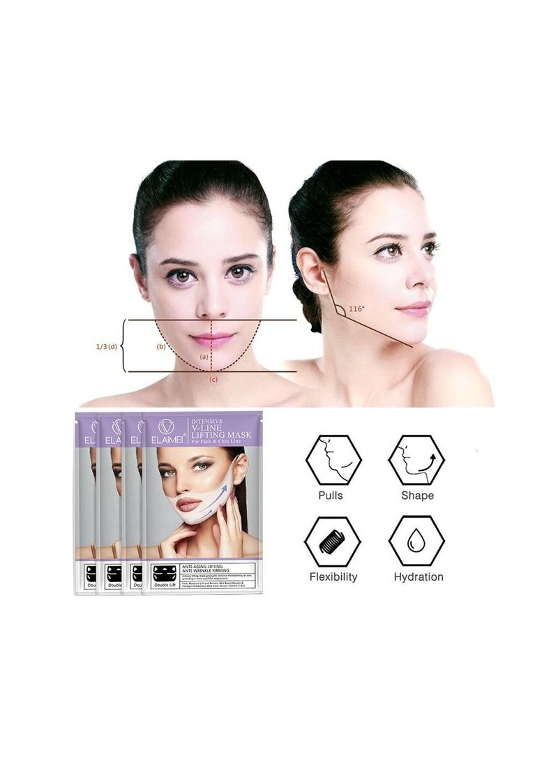 Elaimei Elaimei Pack Of 2 Intensive V-line Lifting Mask for Face & Chin Line  - Image 2