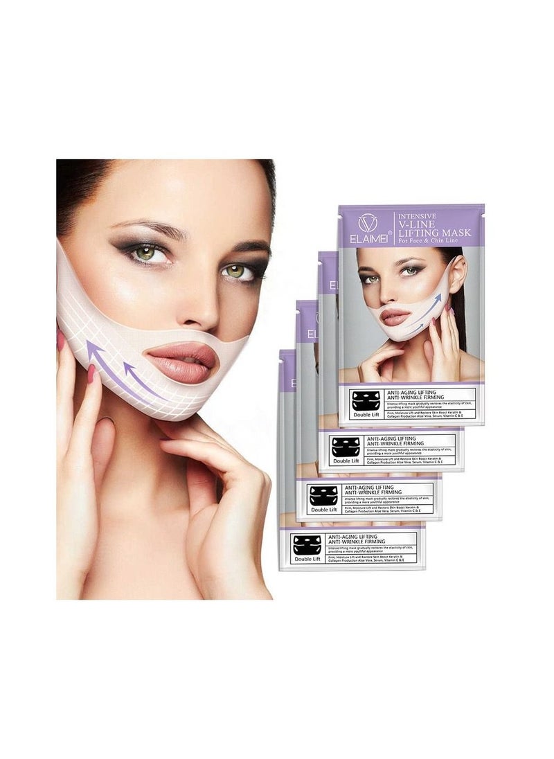 Elaimei Elaimei Pack Of 2 Intensive V-line Lifting Mask for Face & Chin Line  - Image 3