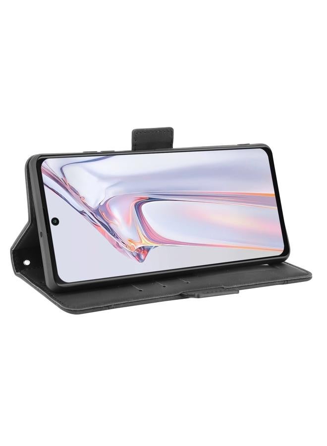 اس-توب جراب لهاتف Blackview A100 مصنوع من الجلد بتصميم جلد العجل مع حامل وفتحات للبطاقات وإطار للصور - Image 5