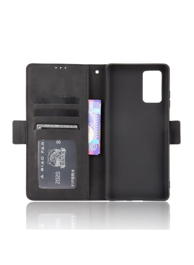 اس-توب جراب لهاتف Blackview A100 مصنوع من الجلد بتصميم جلد العجل مع حامل وفتحات للبطاقات وإطار للصور - Image 4