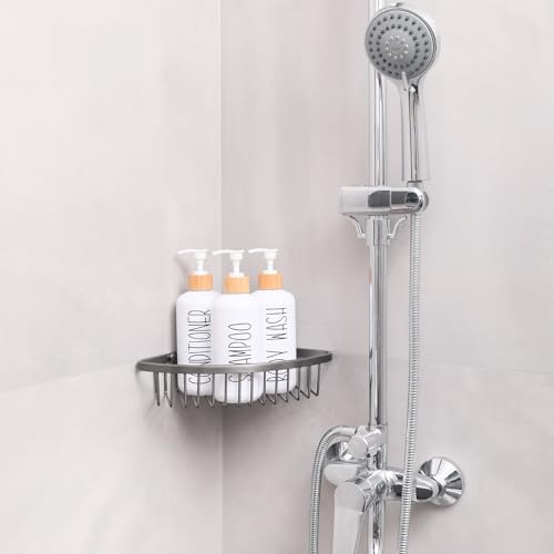 MOMEEMO White Shampoo and Conditioner Dispenser Set, Contains 3 Extra-Thick PET Plastic Bottles, Refillable Shampoo and Conditioner Bottles Perfect for Farmhouse Bathroom Decor. (White) - Image 5