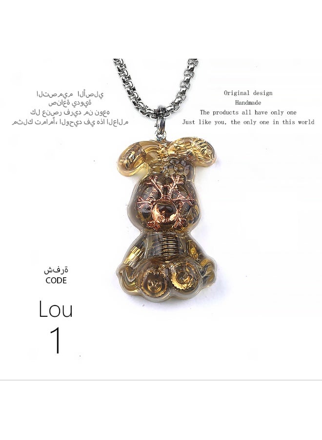 تصميم أصلي قلادة أرنب الباليه مصنوعة يدويًا، مميزة وشخصية، هدية، سلسلة مفاتيح، إكسسوار مرآة السيارة، عصرية، وحيدة من نوعها، إبداعية، تتناسب مع جميع الإطلالات. - Image 1