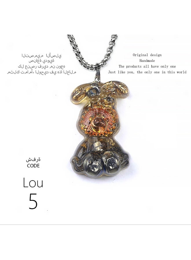 تصميم أصلي قلادة أرنب الباليه مصنوعة يدويًا، مميزة وشخصية، هدية، سلسلة مفاتيح، إكسسوار مرآة السيارة، عصرية، وحيدة من نوعها، إبداعية، تتناسب مع جميع الإطلالات. - Image 5