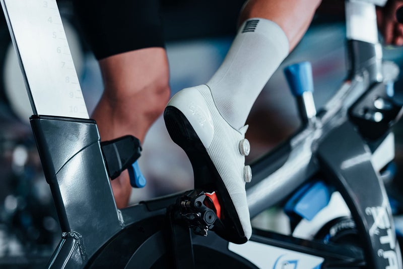 Look Cycle â€“ Delta Indoor/Fitness Cycling Cleatsâ€“ New/Improved Anti-Slip Surface - Compatible with Standard Look Delta Style (Not KEO) Pedals - Black â€“ Red - Image 5