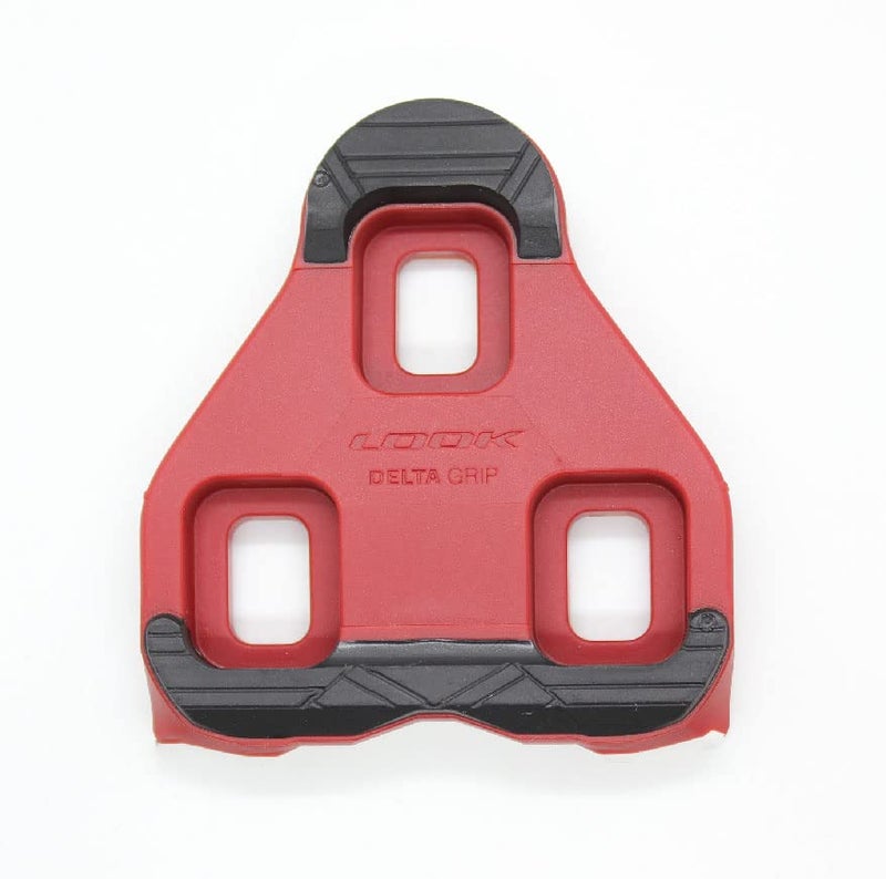 Look Cycle â€“ Delta Indoor/Fitness Cycling Cleatsâ€“ New/Improved Anti-Slip Surface - Compatible with Standard Look Delta Style (Not KEO) Pedals - Black â€“ Red - Image 2