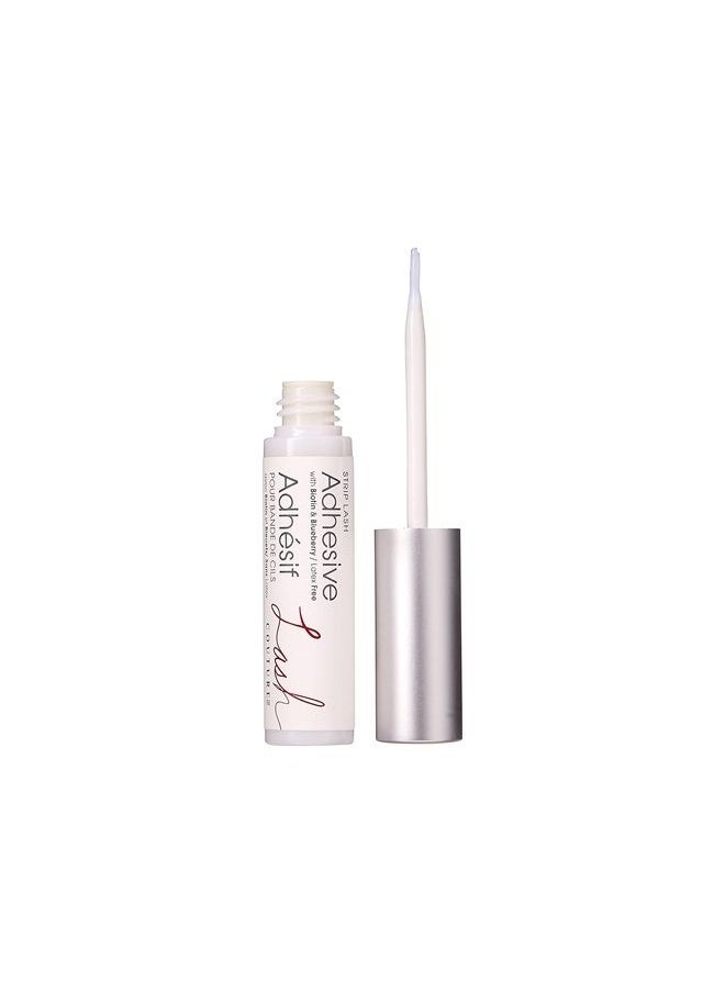 KISS - Lash Couture Clear Strip Lash Adhesive with Biotin & Blueberry Extract, Latex-Free, Dermatologist Tested, Contact Lens Friendly, Strong Hold, Gentle Formula, with Brush Tip Applicator, 0.17 Oz. - Image 1