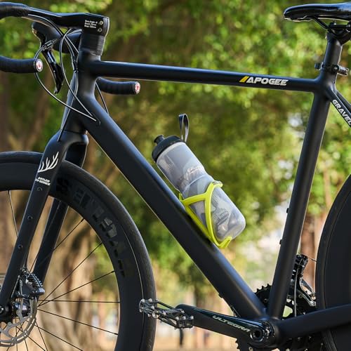 corki Cycles Bike Water Bottle Holder Right Side Load Water Bottle Cage for Road, MTB, Gravel Bicycles Lime Punch 2 Pack - Image 2