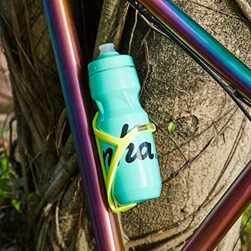 corki Cycles Bike Water Bottle Holder Right Side Load Water Bottle Cage for Road, MTB, Gravel Bicycles Lime Punch 2 Pack - Image 4