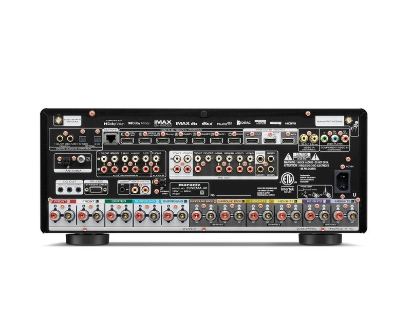 Marantz CINEMA 40 Reference 9.4‑Channel 125W 8K AV Receiver with Dolby Atmos, DTS:X, HEOS™, and 7 HDMI Inputs – Black - Image 2