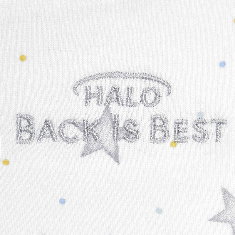 هالو حقيبة نوم من القطن بنسبة 100% من HALO، قابلة للتعديل بثلاث طرق، بدرجة حرارة تغطية (TOG) 1.5، بلون “Watercolor Rose Toss Blush”， للأطفال حديثي الولادة (0-3 أشهر). - Image 2