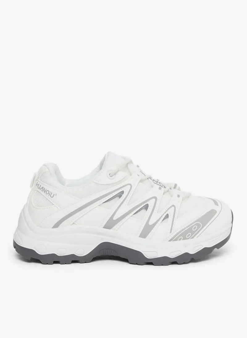 ستايلي اكتيف حذاء سنيكرز بنعل شانكي مع أربطة