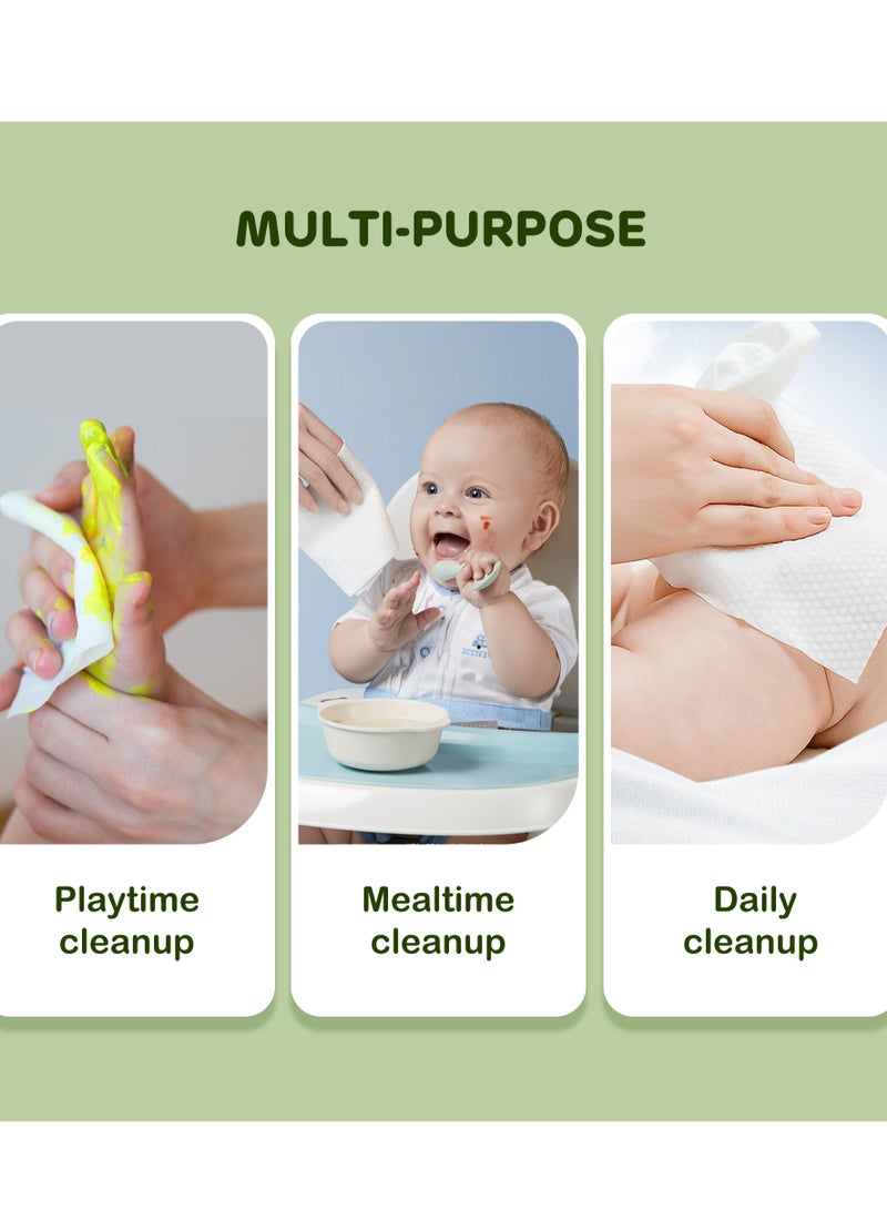 aiwibi Mini Baby Wet Wipe (8*8) 64Pcs - Image 5